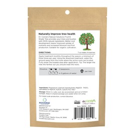 Dr. Connie’s Fruit & Shade Tree Plant Food – OMRI Listed Organic Tree Nutrient Blend – Supports Bloom, Root Growth & Fruit Production – Safe for Organic Gardening
