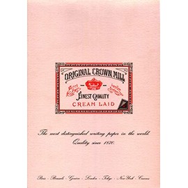 Original Crown Mill Classic Line A4 Texture Laid Writing Pad - Pink (Pack of 50),White