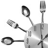 Xrten DIY Kitchen Wall Clock Cutlery Design Kitchen Clock Cutlery