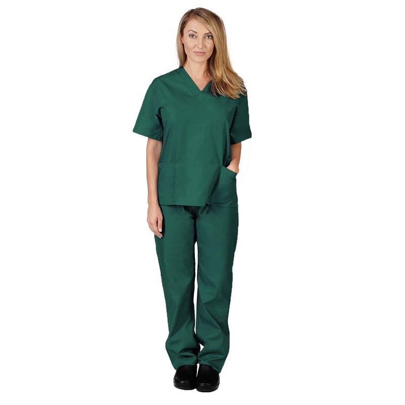 ACTIVE UNIFORMS Men's Scrub Set Medical Scrub Tops and Pants