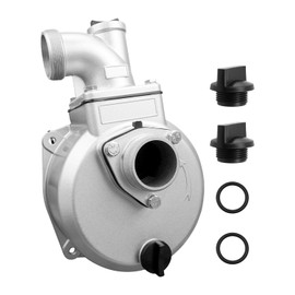 AUGREX 2 inch Water Pump Body Housing Aluminum with 4 Plug Fit for Red Lion 2" Gasoline Engine Water Pump, Compatible with Model 6RLAG-2LST PP0100363 GNP20C 66520 100113 CUT035, NOT for 4 Bolts