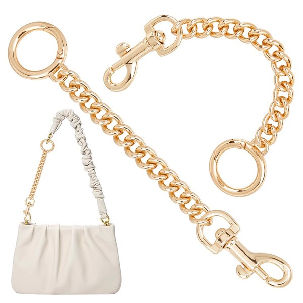 UNICRAFTALE Pack of 2 Light Gold Pocket Chain Extension Chains