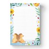 Mr. & Mrs. Panda Notepad, letter pad, A4 writing pad,