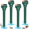 Mole Repellent for Lawns 4 Pack,Solar Gophe Repeller Ultrasonic Gopher