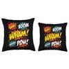 Retro Comic Book Throw Pillow