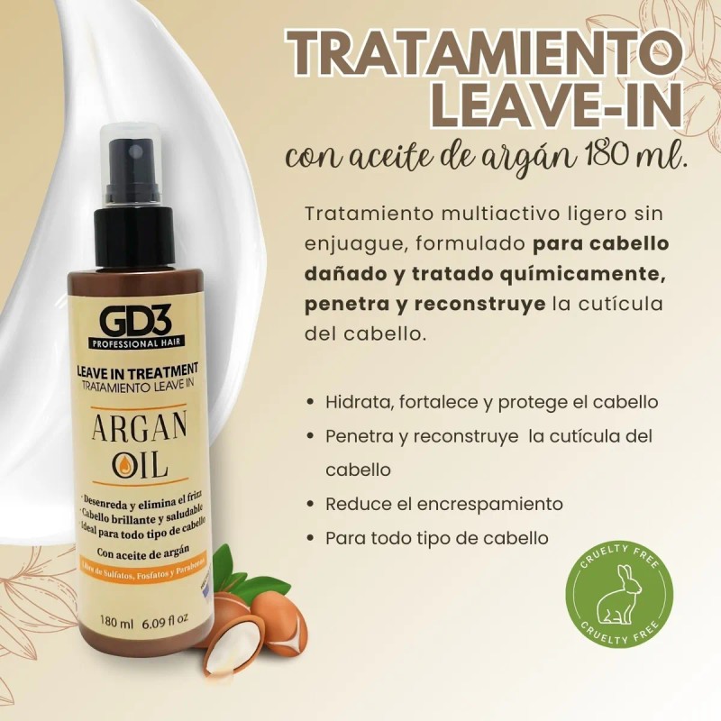 Tratamiento Para Todo Tipo De Cabello Dañado Anti Frizz Gd3
