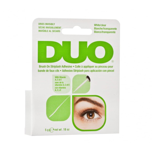 DUO Brush On Striplash Adhesive with Vitamins, White