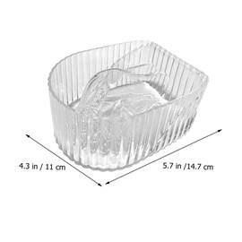 FRCOLOR Manicure Bowls 4pcs Manicure Hand Soak Bowl Nail Soaking Bowl s Nail Soak off Tray Gel Nail Soak off Bowl Powder Remover Manicure Bowl Nail Polish Bowls Acrylic Glass Nails Spa