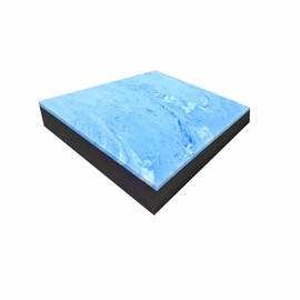 FoamTouch 8'' x 24'' x 24'' Gel Memory Foam Over Charcoal Foam, 1" Gel Memory Foam Over 7'' High Density Charcoal Foam, Couch Cushion, Seat Cushion, Wheelchair Cushion, Bench Cushion…NO Cover