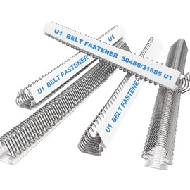 12'' U1 Conveyor Belt Splicer Stainless Steel Wire Hooks Belt Fastener PVC Conveyor Belt Joint Buckle Needle Buckle Belt Type （Box of 12）