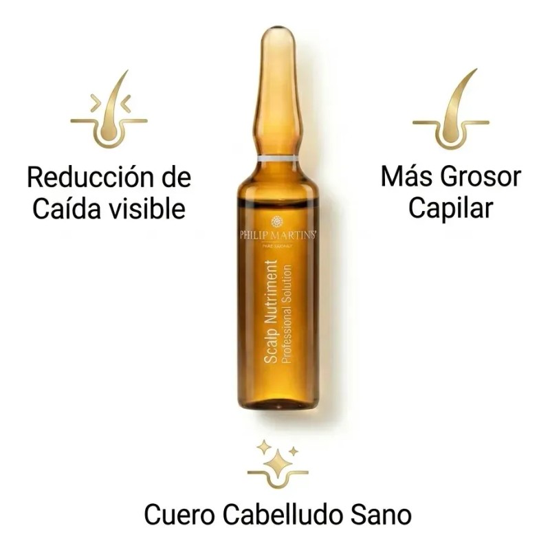 Ampolletas Capilares Phillip Martins Restaurador Anticaída 12x7ml Tratamiento Profesional Cabello