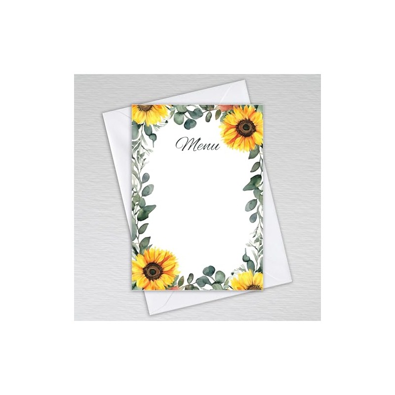 Menu Cards for Restaurant Tables/Blank Write Your Own Menus for