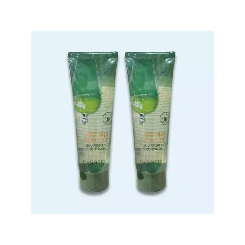 The Sam 더샘 제주 생생 알로에 수딩젤 튜브250ml 2개 The