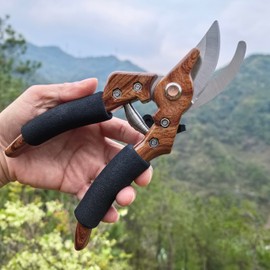 DEARCCINO 8" Pruning Shears - Garden Shears -Garden Clippers-Pruners for Gardening-Hand Pruners-Gardening Scissors