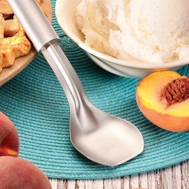 Rada Cutlery Ice Cream Scoop (R137), 2.38x2.38 Stainless Steel Bowl,