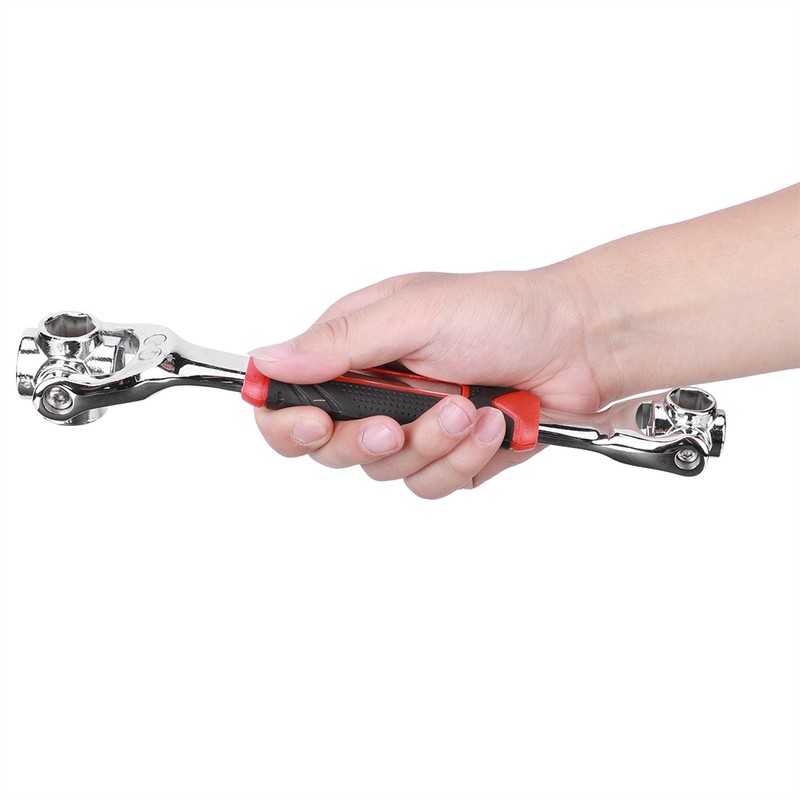 8‑in‑1 Socket Wrench Rotatable Double‑Ended High‑Carbon Steel Magnet Repair Hand