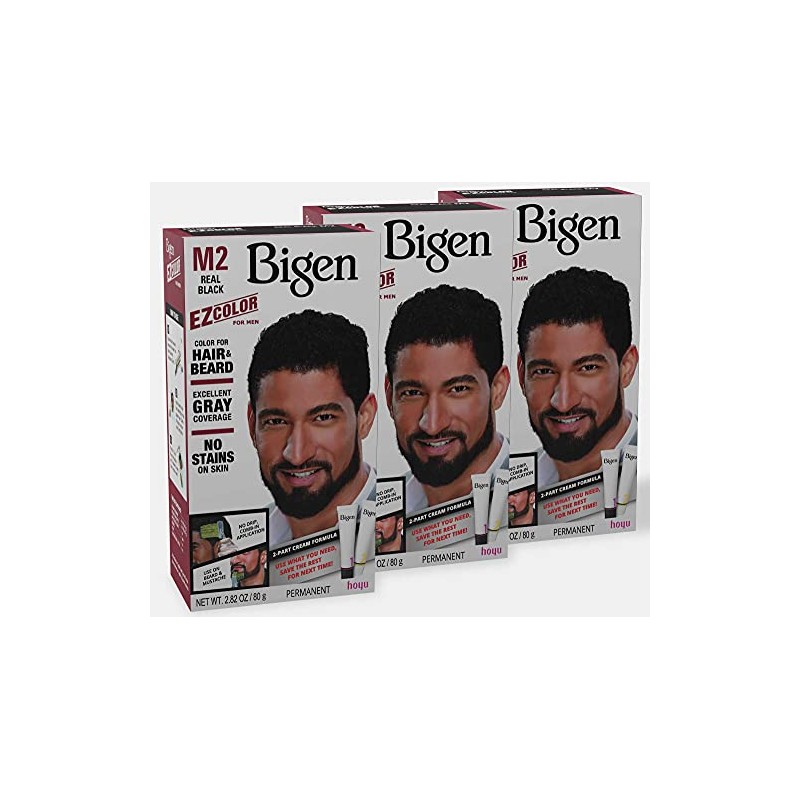 M2 Bigen EZ Color for Men Real Black - 3