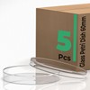 60mm 5 Pcs Thick Glass Petri Dish with Lid, 90mm