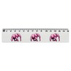 'Pink Spotted Elephant' 15cm (6 Inch) White Plastic Ruler (RL00086053)