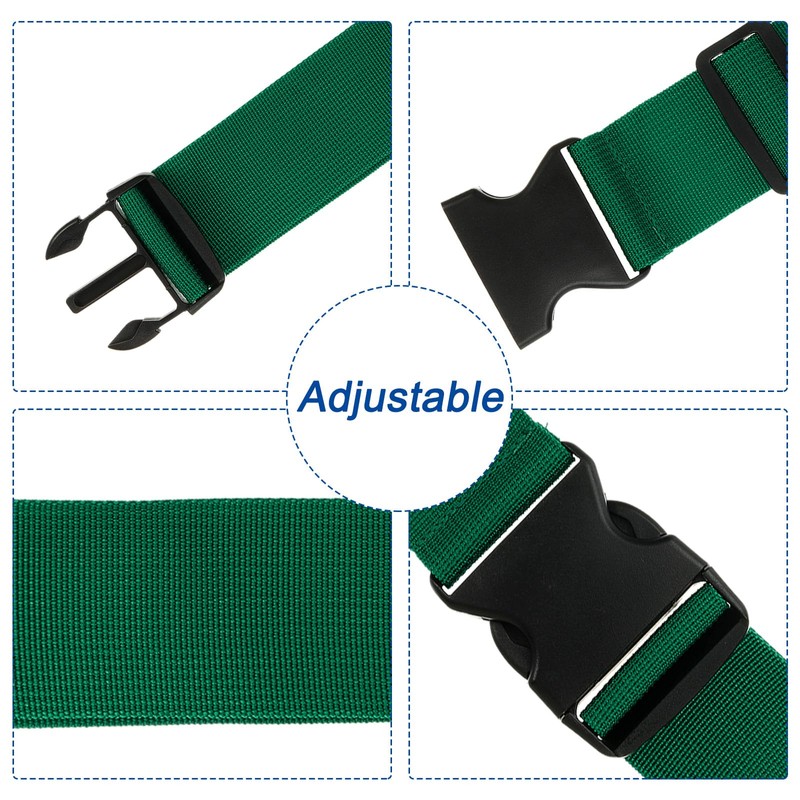 sourcing map 2" x 6.5' Luggage Strap Polyester Adjustable Suitcase