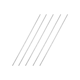 uxcell 1.5mm x 150mm 304 Stainless Steel Solid Round Rod for DIY Craft - 5pcs