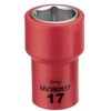 3/8 Inch Drive 17MM Metric 6 Point 1000 Volt Shallow