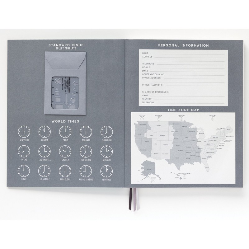 DesignWorks Ink Standard Issue Bound Personal Journal, Black