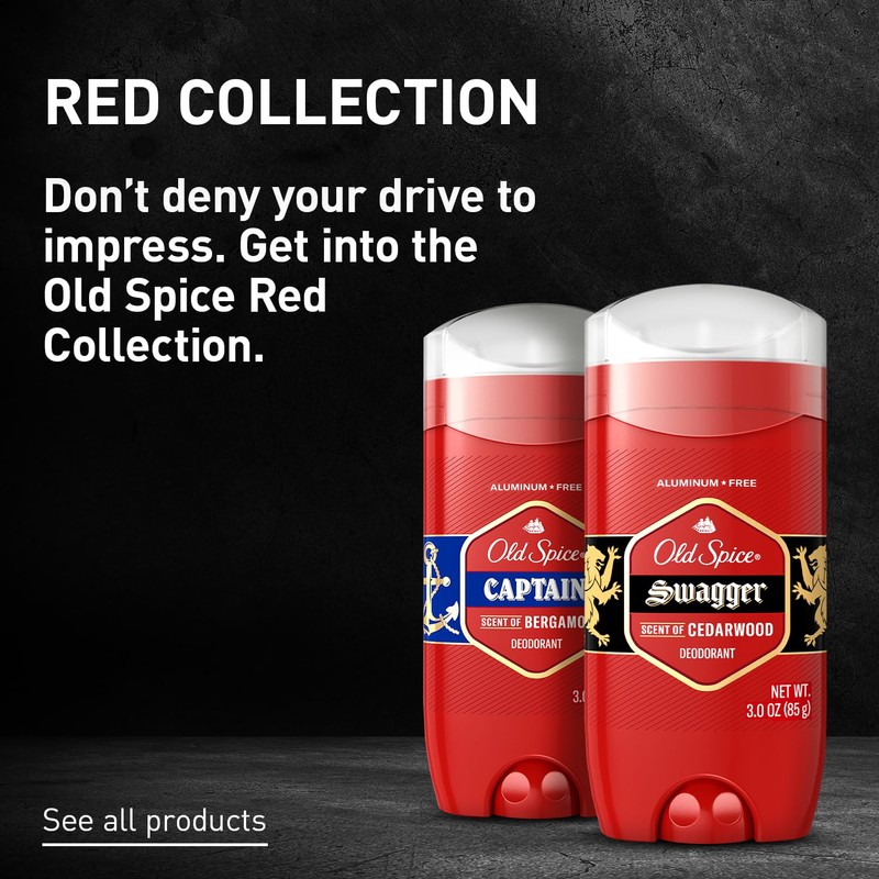 Old Spice Aluminum Free Deodorant for Men, 24/7 Odor Protection,