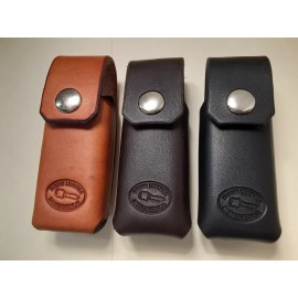 Hiddin Leather Leather Sheath for Knife  Buck 112 and Kabar 1189 One Piece Design Multi-Color - Black