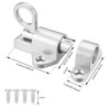 Lpraer Pack of 4 Automatic Locking Door Bolt Spring Lock