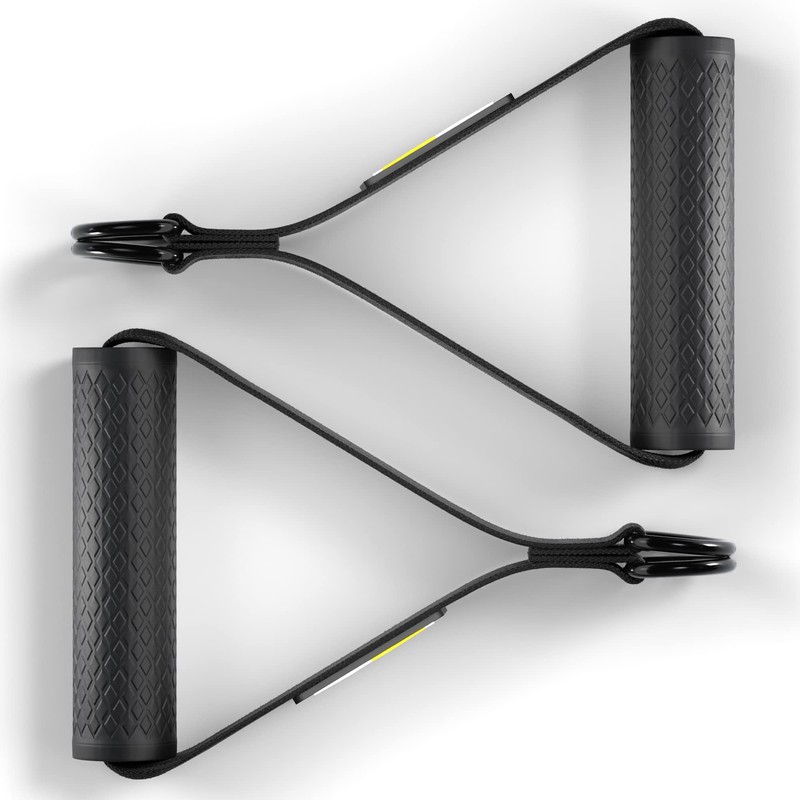 GJELEMENTS One-Handed Cable Pull Handles for Fitness Bands, Resistance Bands,