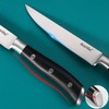 dearithe Steak Knives Set of 6,Black Full-Tang And Triple Rivet