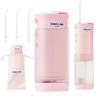 Water Flosser [Pink Mini Cordless Portable Travel] Water Teeth Cleaner