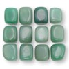 NatureWonders Tumbled Green Aventurine 12 Healing Stones Crystal Natural Color