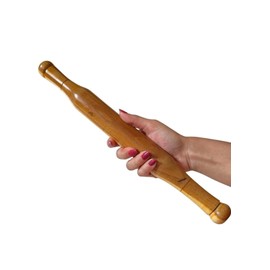 MYNAKSHA Wooden Rolling Pin Belan for Kitchen Chapati Chapati Roller Papad Wooden Rolling Pin Roller (Brown_14inch)
