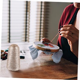 SEWACC 100g Sparkly Glitter Cotton Yarn Thread Set Yarn Balls for Knitting and Crochet for DIY Crafts Accessories Blankets and More