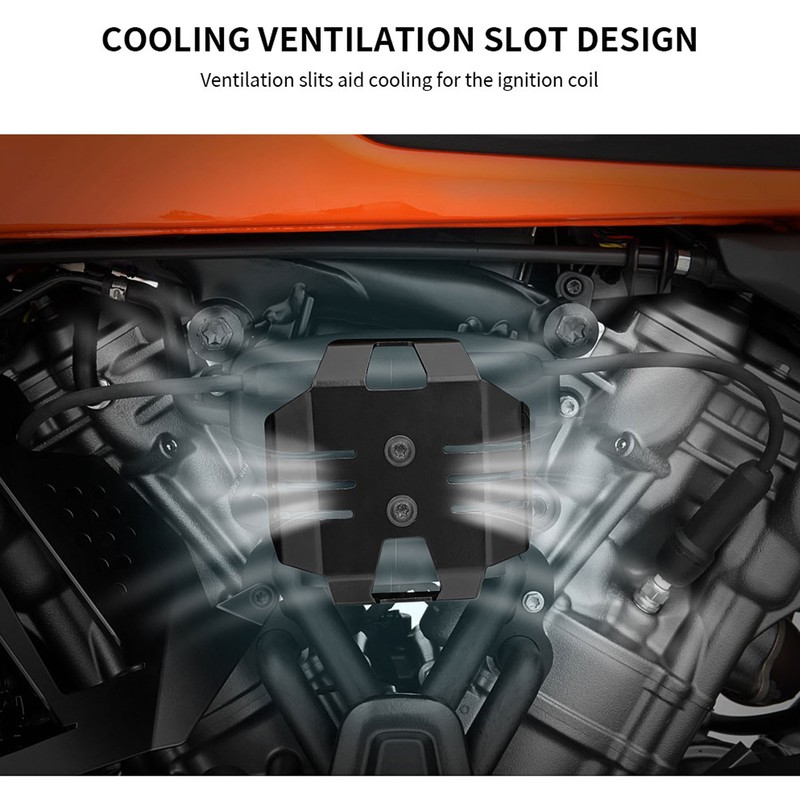 Ignition Coil Guard Black Powder Coated Precise Protective Cover Replacement