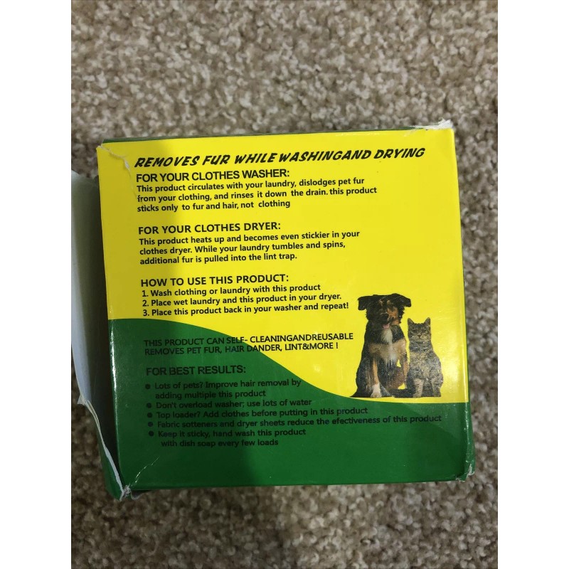 Unbranded Lot Of 2 Pet Hair Remover For Laundry Washing