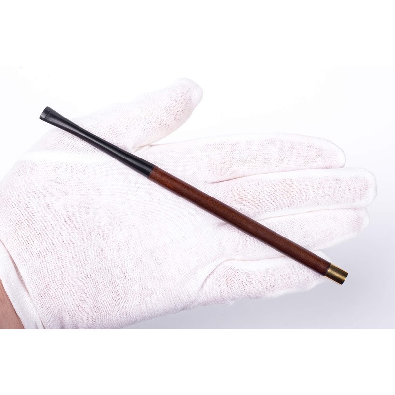 Dr. Watson - 17 cm langer hölzerne Zigarettenspitze, Audrey Hepburn-Stil,