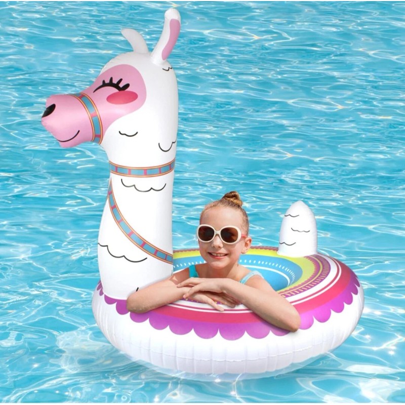 Playtek Giant Llama 40” Pool Float W/ Repair Patch Included