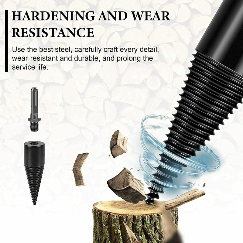 High Speed Twist Firewood Drill Bit Wood Splitter Screw Splitting