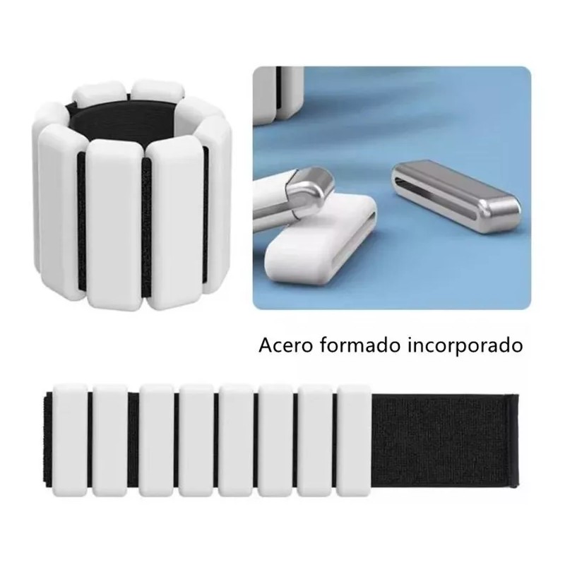 Shuang.W Muñequera Gym Pulsera De Pesas De Silicona 2 Libras