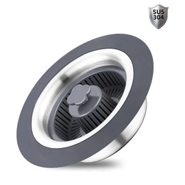 3 in 1 Sink Drain Stopper, Kitchen Sink Drain Strainer, Fast Drainage, Stainless Steel Pop Up Sink Protectors for Kitchen, Sink Drain Strainer for Standard 3-1/2 Inch Drain