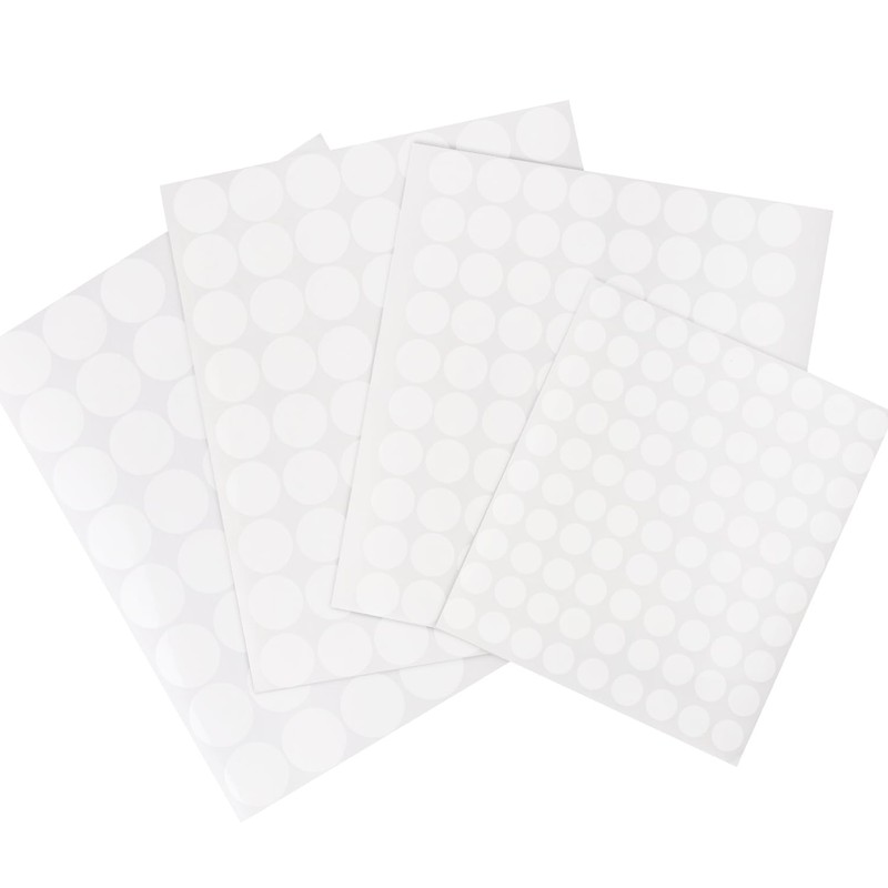 Sealing Seals, Transparent, Round Shape, 1000 Sheets, Clear, Round, Unopened