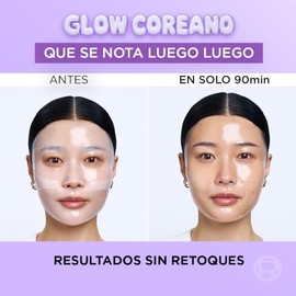L'Oréal Paris Revitalift Glass Skin Mascarilla Hidrogel 1pza EFECTO GLOW EN 90 MIN, Hidratación Profunda con Centella Asiática y Ácido Hialurónico