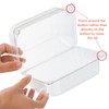 Peohud Peohud 100 Pcs Plastic Hinged Food Containers, Clear Clamshell