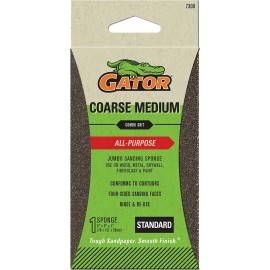 FixtureDisplays Gator 7308 Med/Coarse 3" x 5" x 1" Jumbo Sanding Sponge-All Purpose