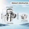 1 Pcs 3 Way Shower Diverter Valve M22 X M24