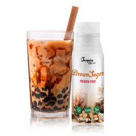 Fruit Syrup for Bubble Tea Mix - 300 ml - Brown Sugar - No Artificial Colors - 100% Vegan & Glutenfree