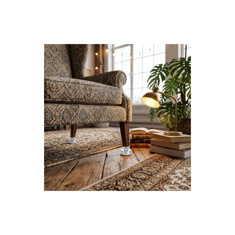 Pissente Nivelador de Patas de Muebles de Acero Inoxidable Ajustable